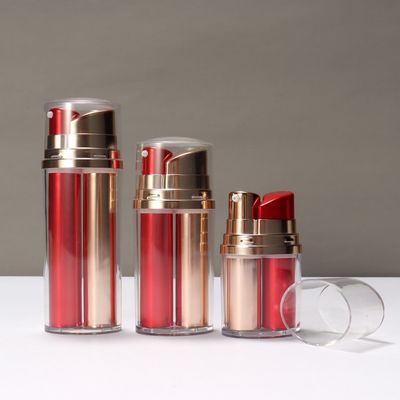 खरीदें वायुहीन बोतल प्लास्टिक लोशन पंप डबल ट्यूब वैक्यूम पंप बोतल कॉस्मेटिक online manufacture