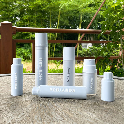 खरीदें पर्यावरण के अनुकूल पीईटी 15ml 30ml 50ml रिफिल करने योग्य एयरलेस बोतल पेट पंप बोतल पुन: प्रयोज्य एयरलेस पंप बोतलें कॉस्मेटिक online manufacture