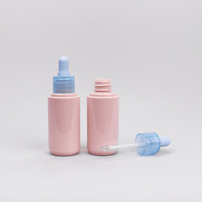 हर्बल अर्क के लिए बहु रंग 30ml PETG कॉस्मेटिक ड्रॉपर बोतलें