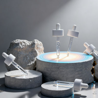 आवश्यक तेलों के लिए लोगो प्रिंटिंग अनुकूलन के साथ पारदर्शी फ्रॉस्टेड ब्लैक ग्लास ड्रॉपर बोतल